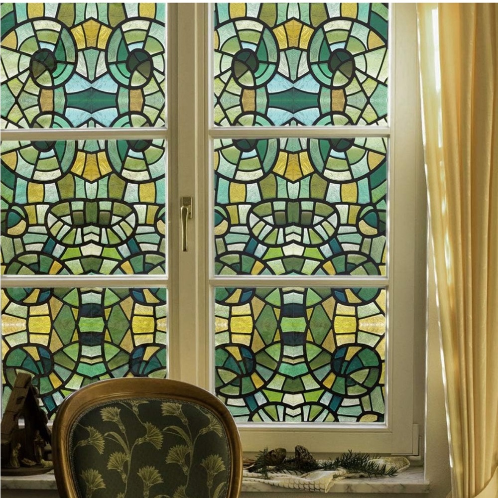 Stained Glass Window Privacy Film
